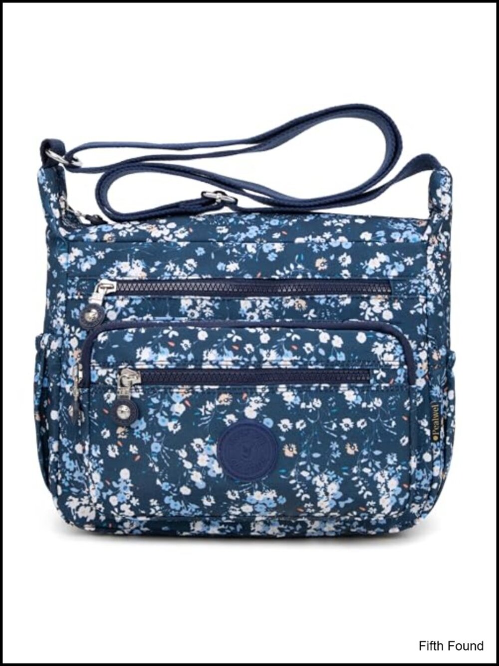 Women's Waterproof Nylon Crossbody Bag with 10 Pockets